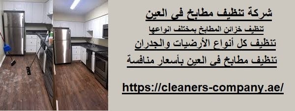 شركة تنظيف مطابخ في العين